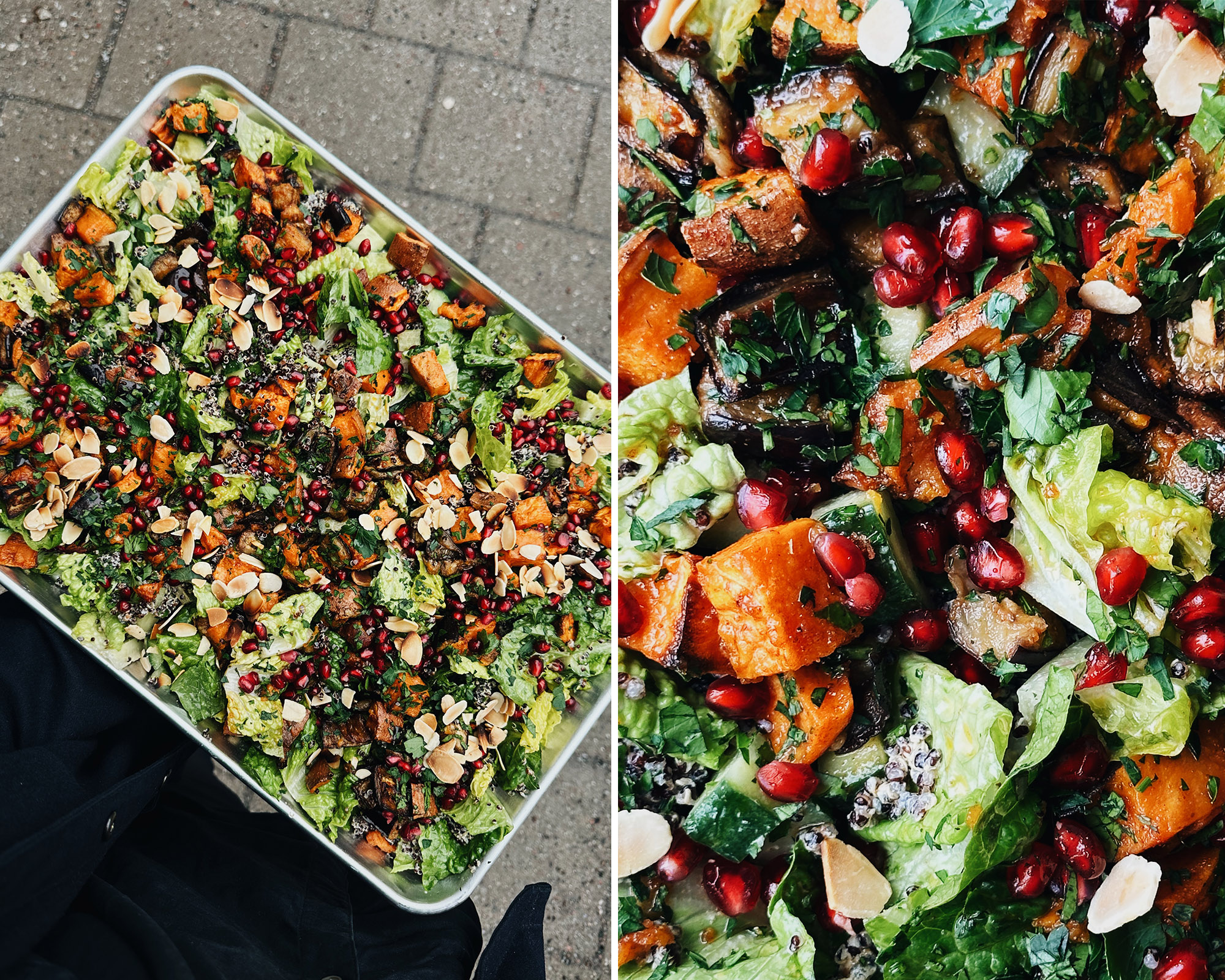 Sweet Potato Aubergine Tahini