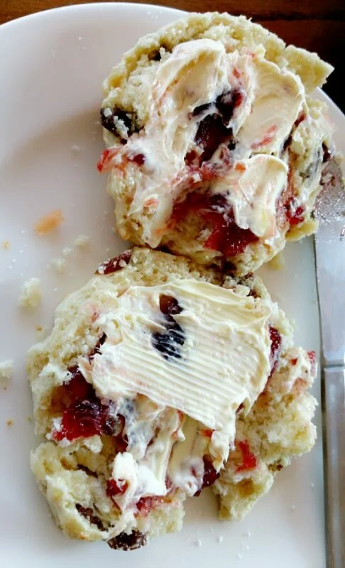 Cream on top of jam - the correct way to do scones